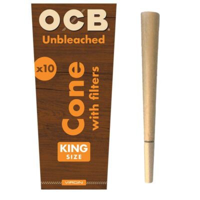 OCB Virgin Unbleached 10 Pack 1/4 Cones