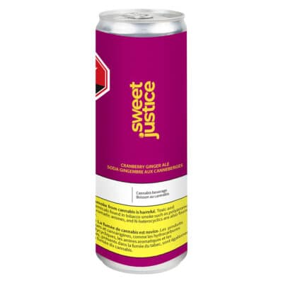 Sweet Justice Cranberry Ginger Ale Sparkling Beverage 355ml