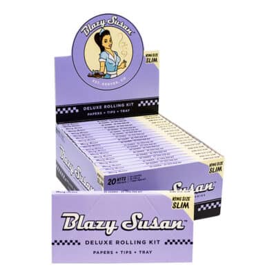 Blazy Susan Purple Deluxe Kit Of King Size Papers, Tips And Tray