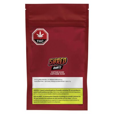 Shred Captain Kush Dartz 10 x 0.4g Pre-Rolls