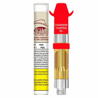 Wild West Strawberry Stampede Liquid Diamonds 0.95g Prefilled Vape Cartridge