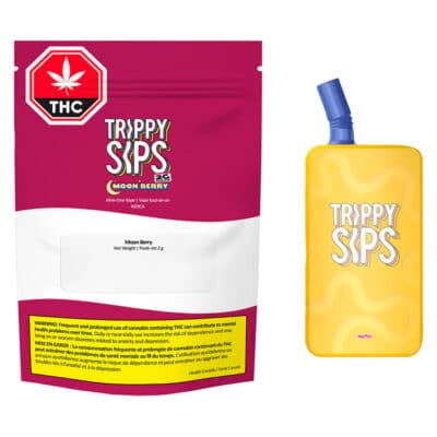 Trippy Sips MoonBerry GULPS THC/CBD/CBN Liquid Diamond 2g Disposable Vape