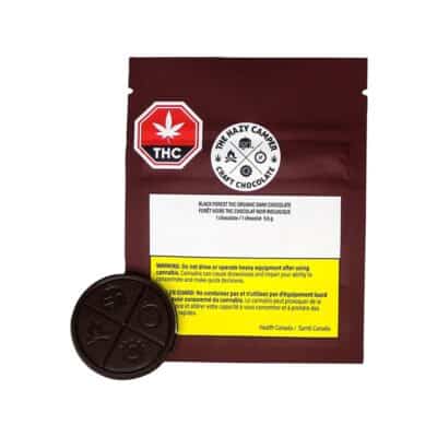 The Hazy Camper Black Forest 10mg THC Organic Dark Chocolate