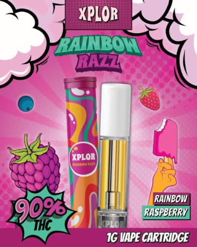 XPLOR Rainbow Razz 1g Prefilled Vape Cartridge