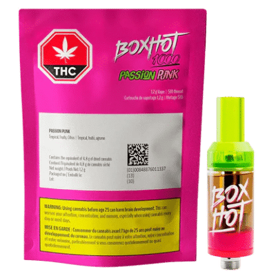 Boxhot Passion Punk 1.2g Prefilled Vape Cartridge