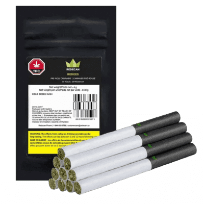 Redecan Redees Cold Creek Kush PreRoll  10 x 0.4g