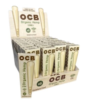 OCB Organic Hemp 11/4 Pre Rolled Cones with Tip