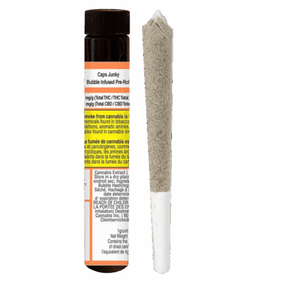 Truro Caps Junky 1 x 1g Bubble Hash Infused Pre-Roll