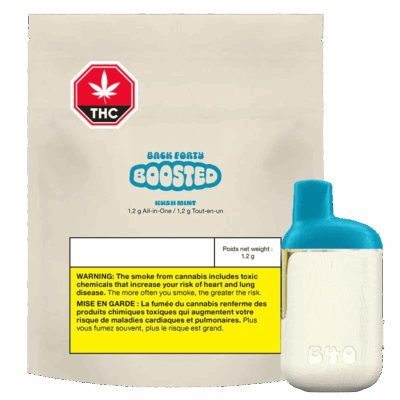 Back Forty Kush Mint BOOSTED 1.2g Disposable Vape