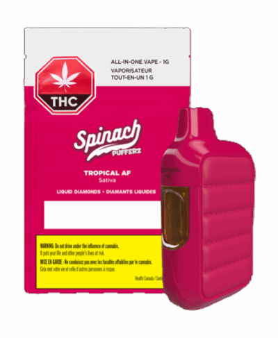Spinach Tropical AF Liquid Diamonds 1g Disposable Vape