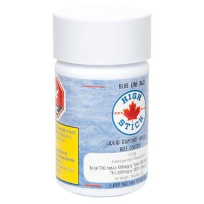 High Stick Blue Line Razz 5 x 0.5g Liquid Diamond Infused Pre-Rolls