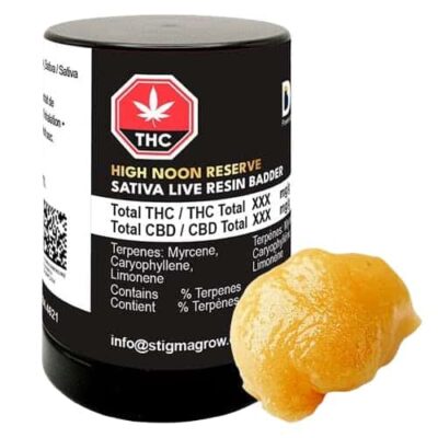 Dab Bods High Noon Reserve Sativa 1g Live Resin Badder