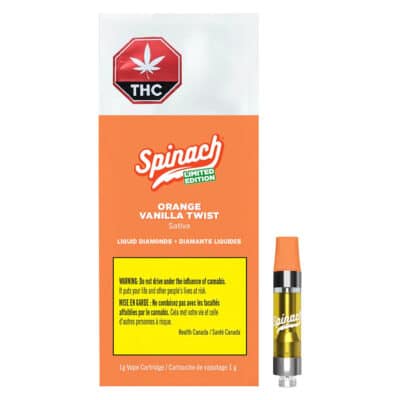 Spinach Orange Vanilla Twist Liquid Diamonds 1g Prefilled Vape Cartridge