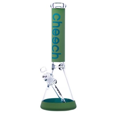 Green Cheech Matte Fusion 16" 7mm Glass Beaker Bong