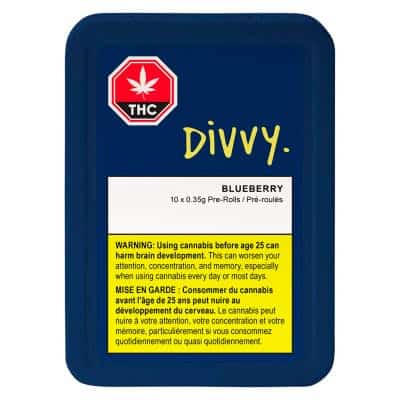 Divvy Blueberry 10 x 0.35g Pre-Rolls
