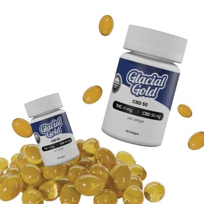 Glacial Gold CBD 50 Softgels 50-pack