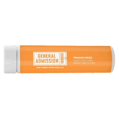 General Admission Peach Rizz Hi-Fi Infused Pre-Rolls 5x0.5g
